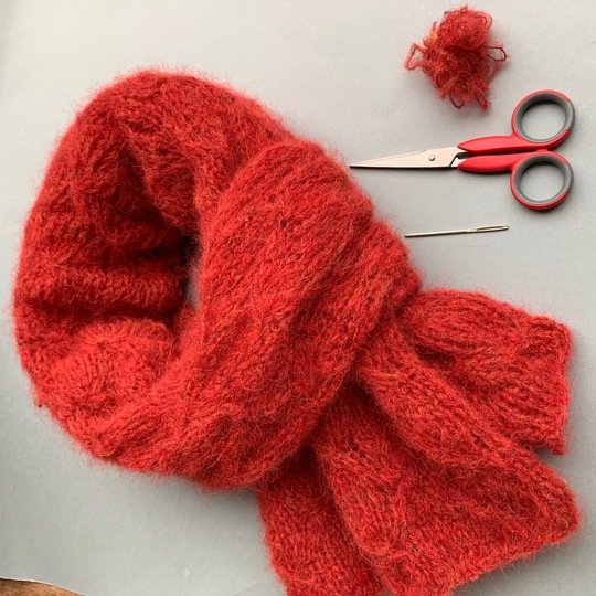 Schal Jamine Strickanleitung Sternenmuster