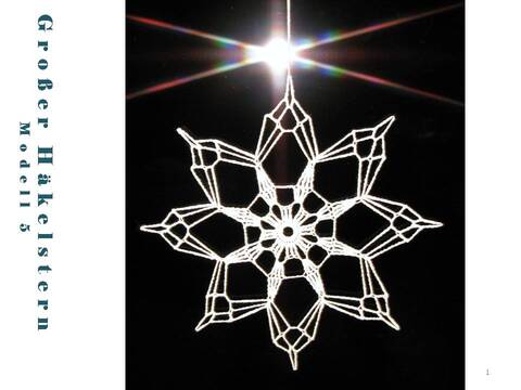 Anleitung Großer Häkelstern-Modell 5