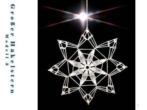 Anleitung Großer Häkelstern-Modell 3