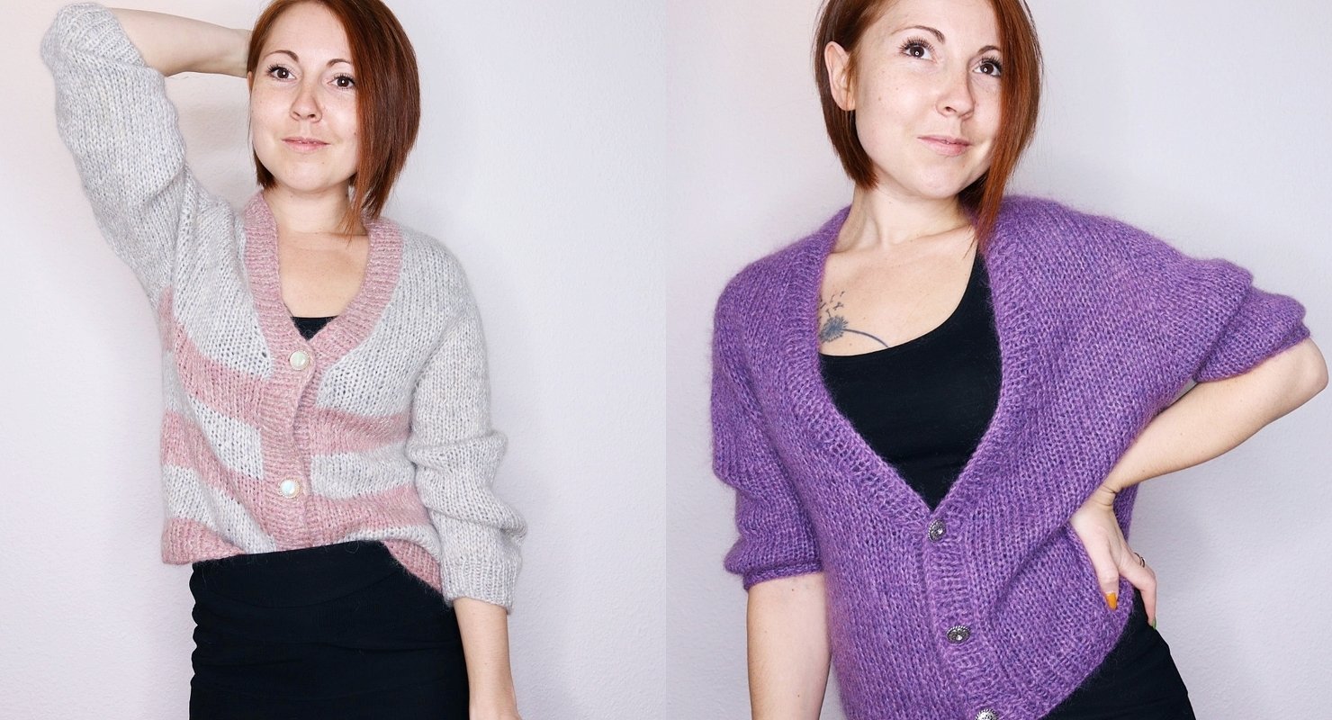 Strickanleitung Cardigan ++ Basic V ++ XS-XL