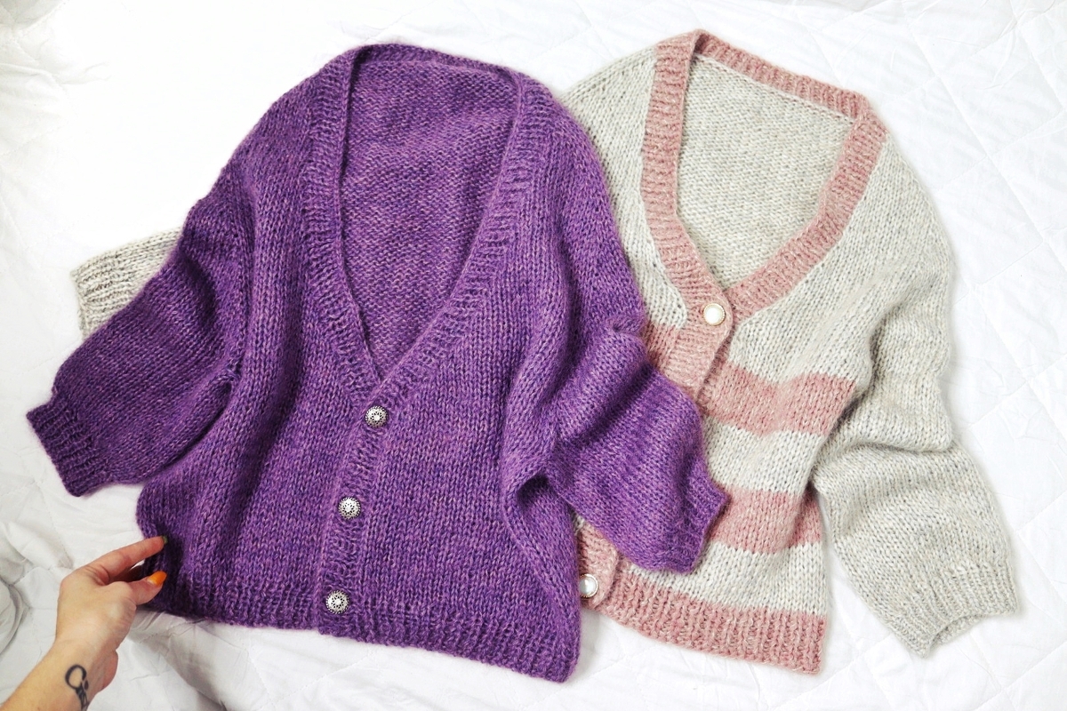 Strickanleitung Cardigan ++ Basic V ++ XS-XL - Bild 2