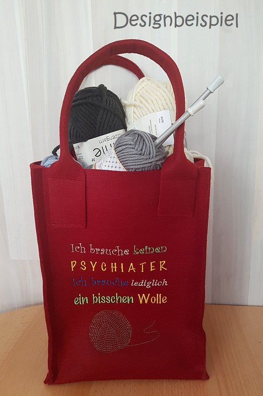 Stickdateien Sprüche, Wollaholic für den 10x10 und 13x18 Rahmen - Bild 9