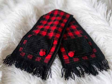Pattern Hunter Plaid Shoulder Shawl