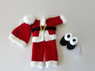 Crochet Pattern baby santa suit - Image 2