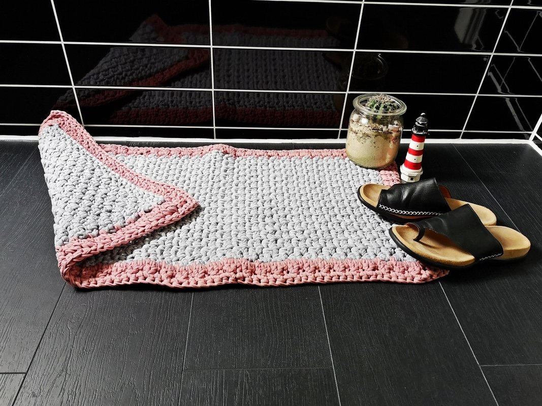 Badezimmer- Teppich aus Textilgarn