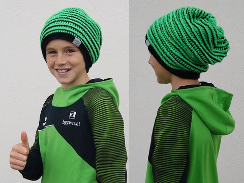 Beanie RIPPMUSTER (für alle Größen)