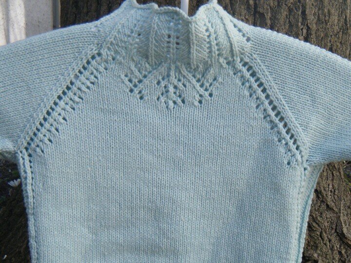 Strickanleitung Kinderpulli "Schneeflocke"