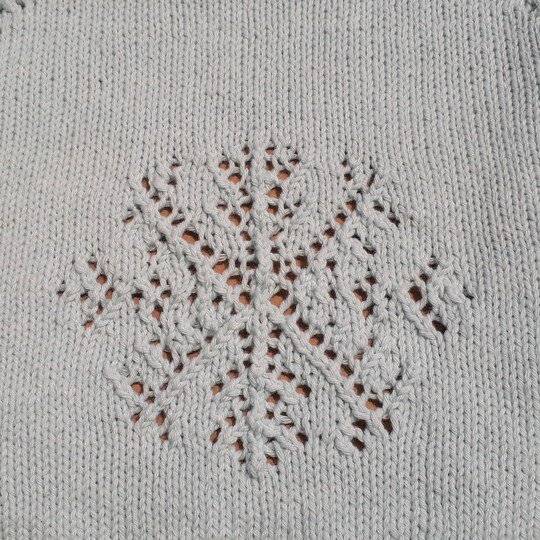 Strickanleitung Kinderpulli "Schneeflocke"