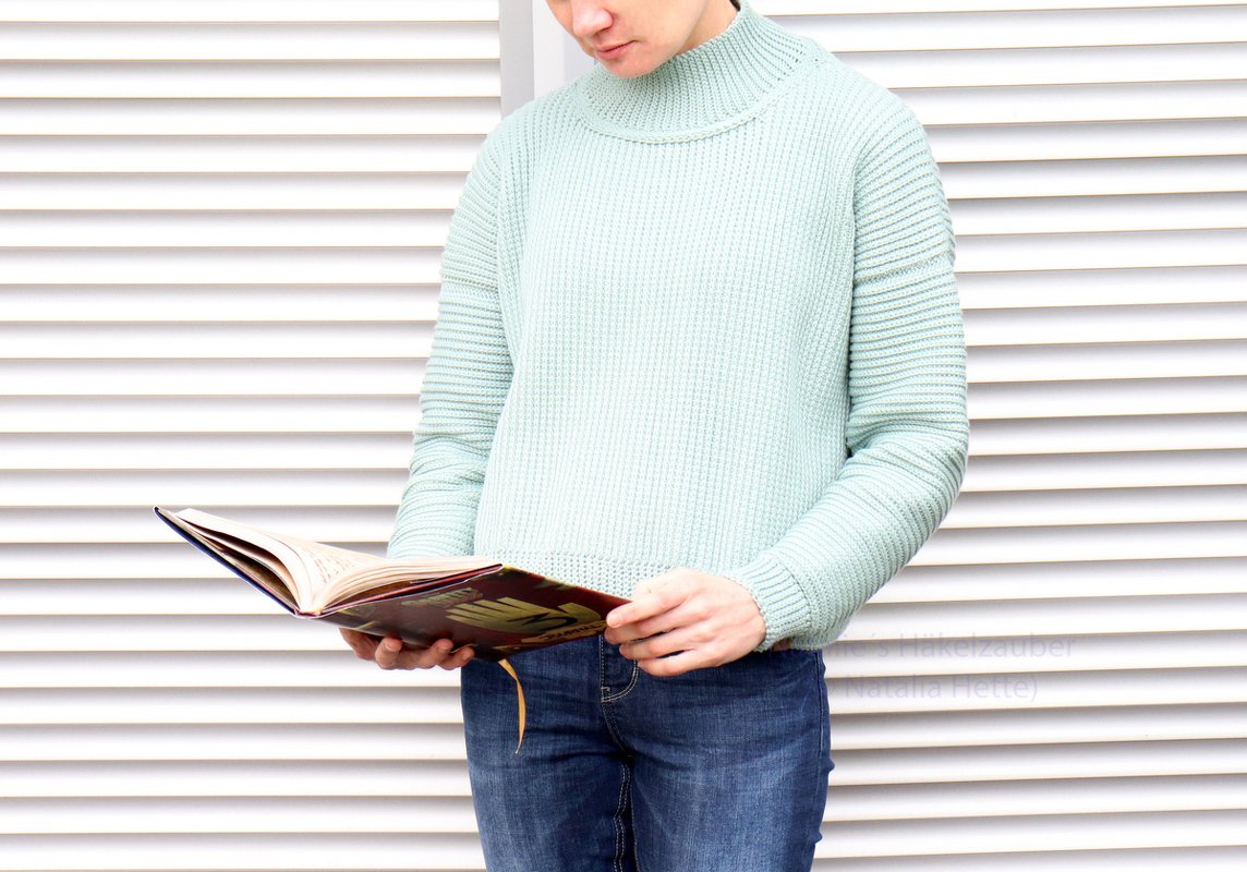 Oversize-Pullover "Jade" (Gr. S bis XXL, Rippenmuster) - Bild 7