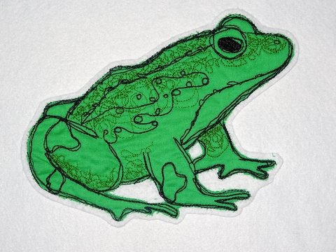 Scribble Kritzel Frosch Stickdatei Doodle