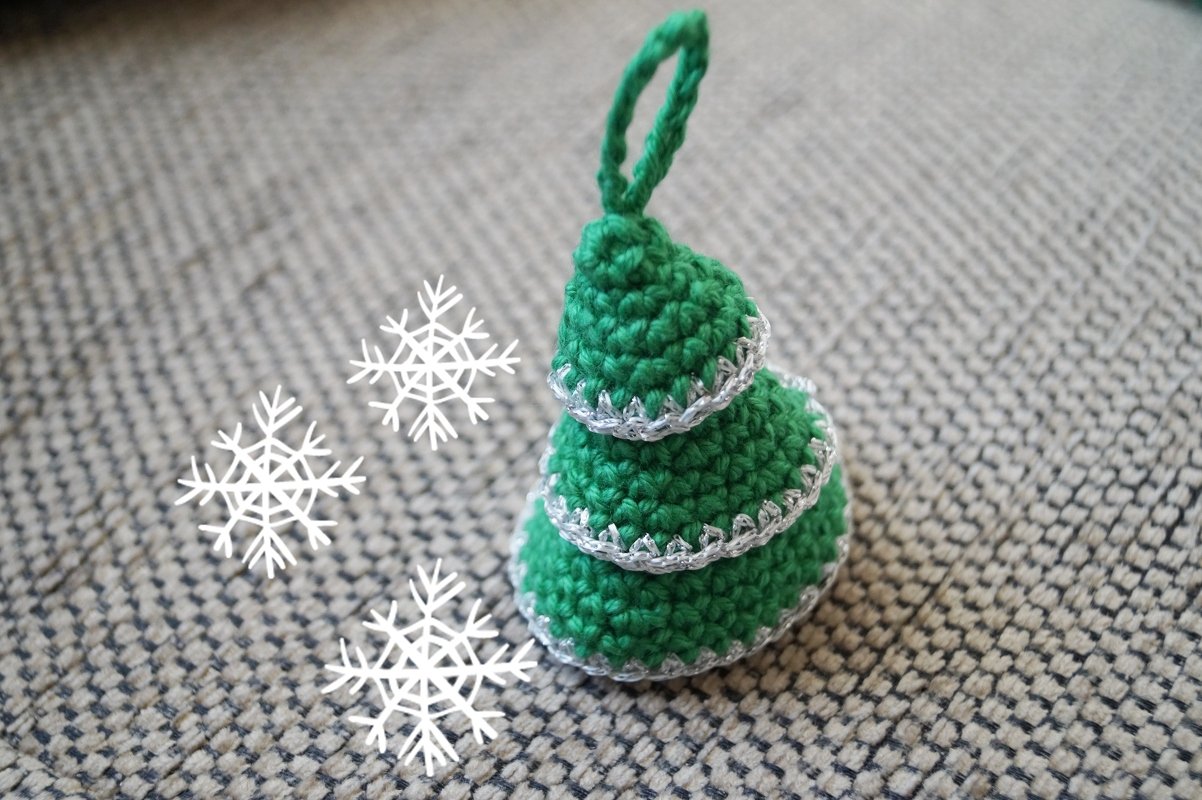 weihnachtliche Anhänger für Christbaum, Sträuße etc. Häkelanleitung - Bild 3
