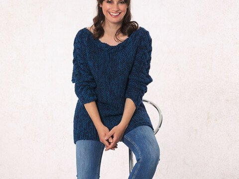 Strickanleitung Damenpullover "Toledo" 761012