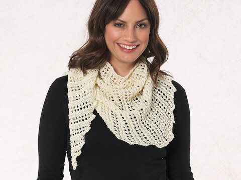 Strickanleitung Dreiecktuch "Cablé Gitti" 761020