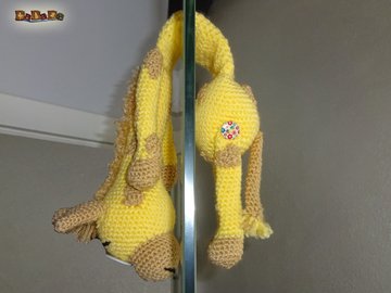 Türstopper, Klemmschutz Giraffe, gehäkelt von DaDaDe