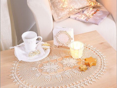 Häkelanleitung Häkeldeckchen "Filethäkelgarn" 761031