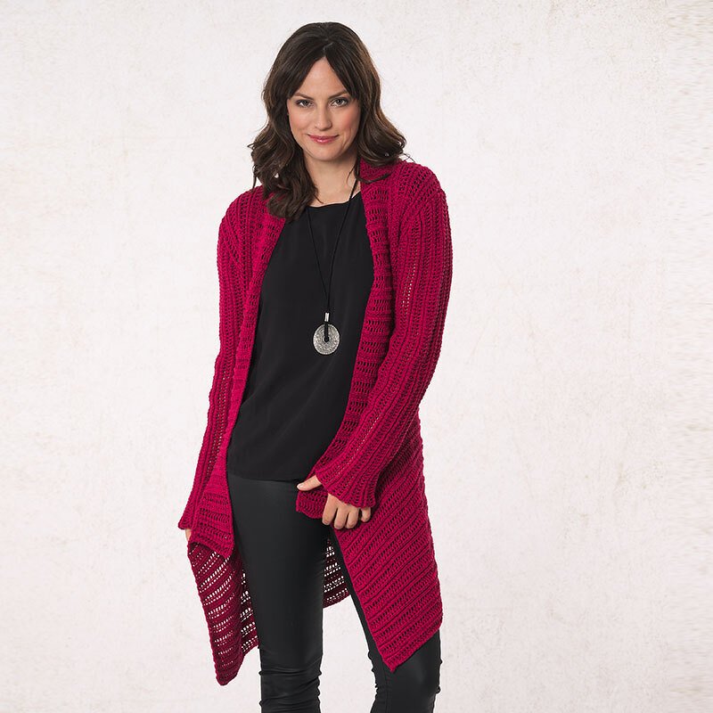 Strickanleitung Damenjacke "Seidenglanz" 761034