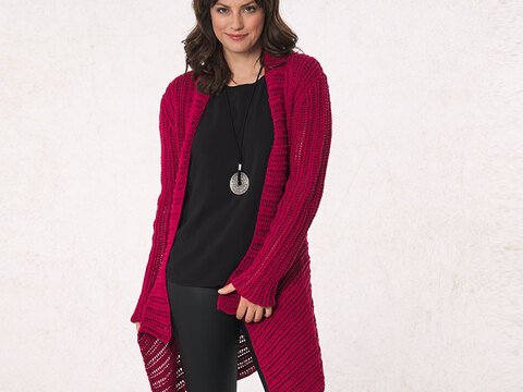 Strickanleitung Damenjacke "Seidenglanz" 761034