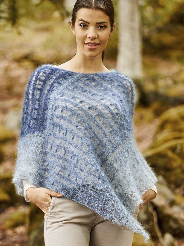 PONCHO BLAUE FEDER - Bild 2