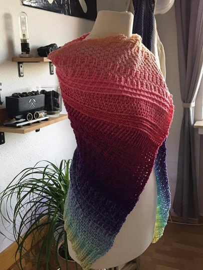 Anleitung Häkeltuch Dreamy ein Zauber aus Reliefstäbchen