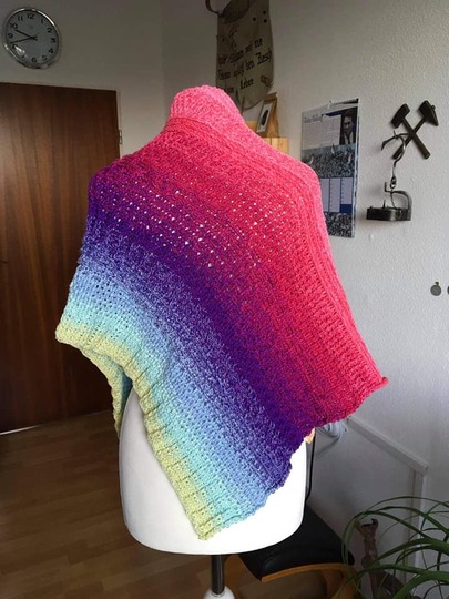 Anleitung Häkeltuch Dreamy ein Zauber aus Reliefstäbchen