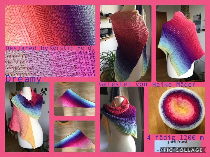 Anleitung Häkeltuch Dreamy ein Zauber aus Reliefstäbchen