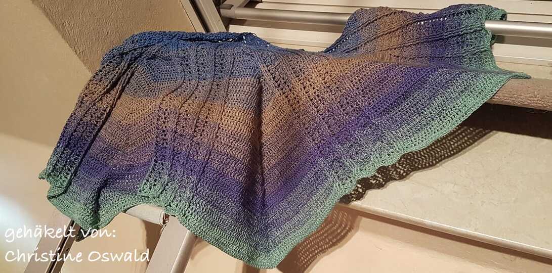 Anleitung: 5-Eck-Tuch “Sonnenstrahlen”