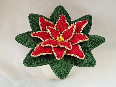 Weihnachtsstern Häkelanleitung