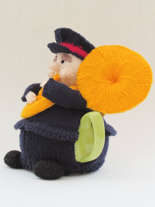 Brass Band Man Tea Cosy Knitting Pattern