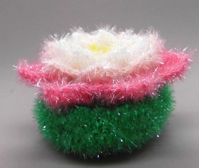 Badeschwamm Duschschwamm Seerose - schnell und dekorativ