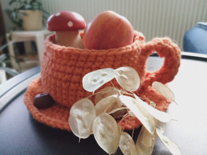 Anleitung zum Häkeln einer Deko- Tasse