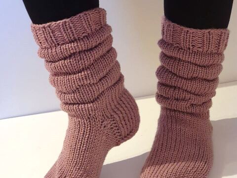 Strickanleitung Falten Socke Amelie Variante 2