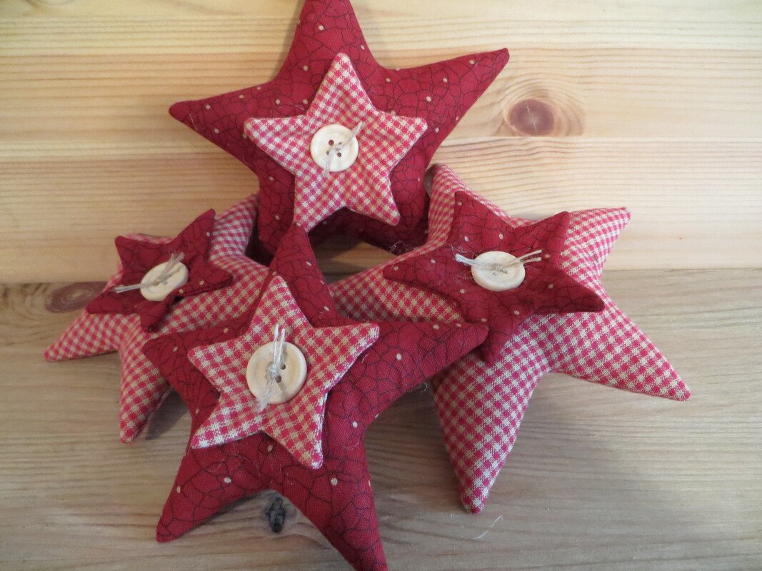 eBook/Fototutorial zur Herstellung von genähten Stoffsternen