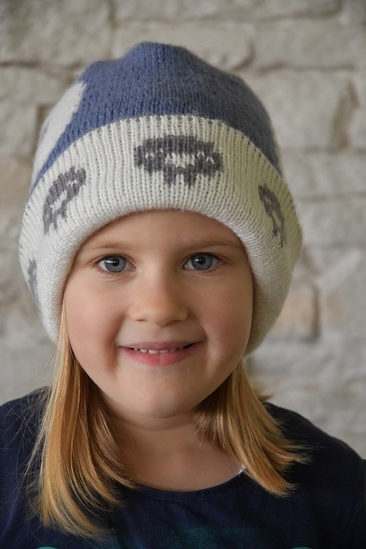 Strickanleitung Wende-Beanie "Freches Schaf" in Doubleface - Bild 4