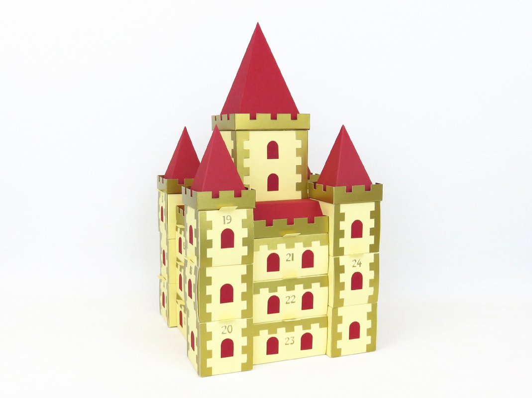 Adventskalender – Ritterburg – Bastelanleitung und Vorlagen