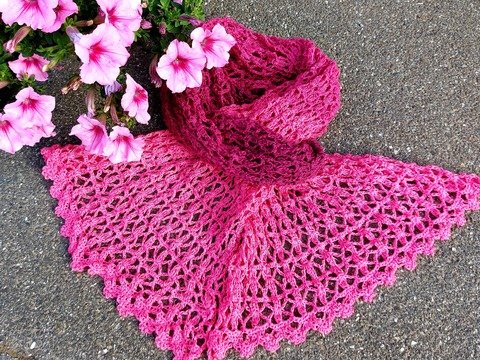 Kunene Schal gehäkelt Anleitung