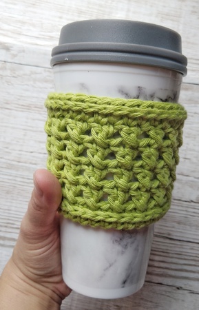 Pattern Crossrows Coffee Cup Cozy