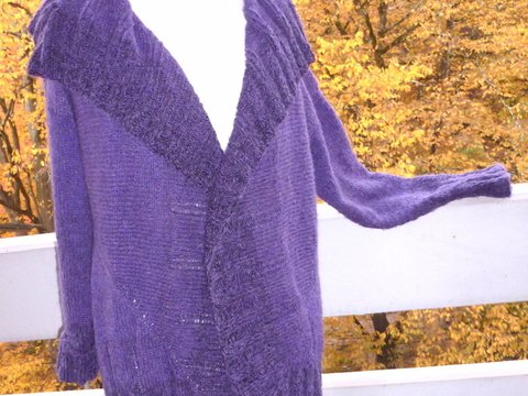 Backing – Strickjacke aus Farbverlaufsgarn