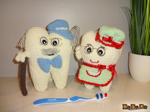die Toothies-Goßeltern, der Backenzahn zum Kuscheln, dadade
