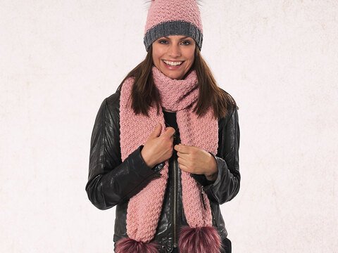 Strickanleitung Mütze & Schal "Bari" 761064