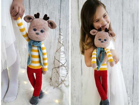 Crochetpattern Amigurumi Reindeer Paul
