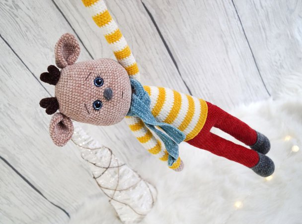 Crochetpattern Amigurumi Reindeer Paul