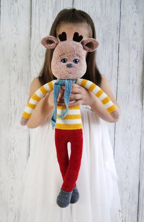 Crochetpattern Amigurumi Reindeer Paul