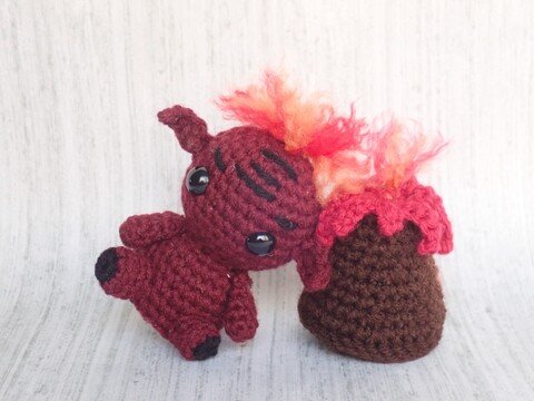 Magma Sprite - Crochet Pattern Amigurumi PDF- English