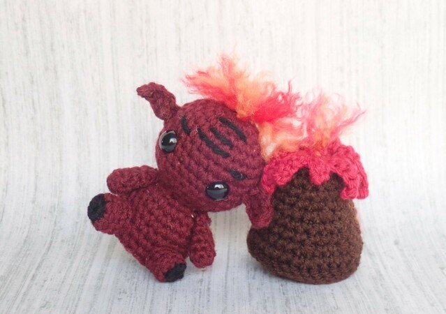 Magma Sprite Crochet Pattern Amigurumi Pdf English