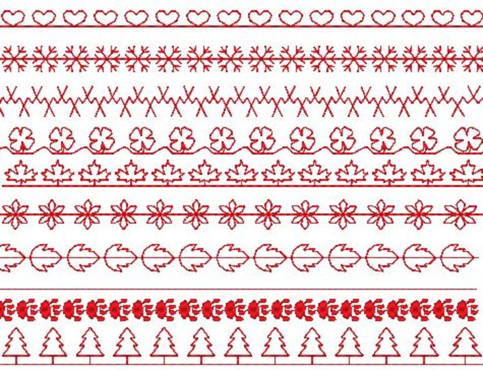 Lätzchen 20x26cm und 16x26cm ITH Stickdatei