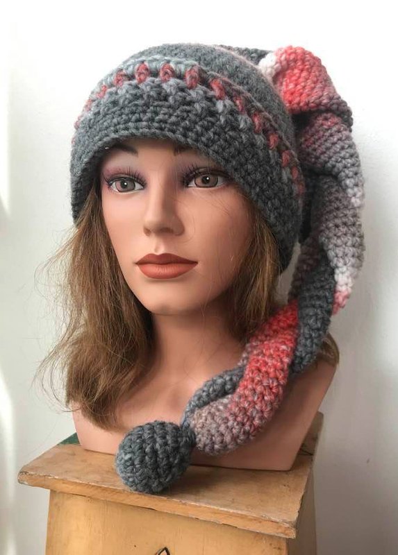 GEHÄKELTE, geflochtene Zipfelmütze LUKAS