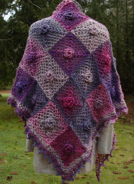 Victorian Rose Shawl - PW-102 - Image 5