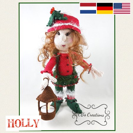 Holly, Amigurumi Crochet Pattern
