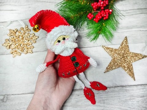 Weihnachtsmann Häkelanleitung