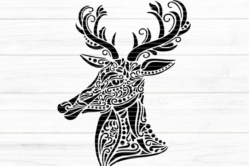 Plotterdatei SVG DXF Hirsch